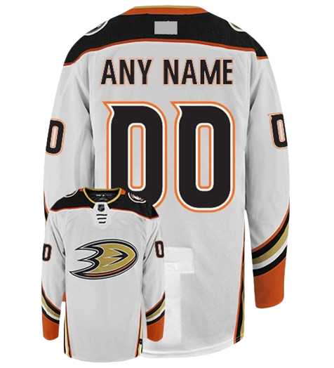 Anaheim Ducks Away White Team Jersey