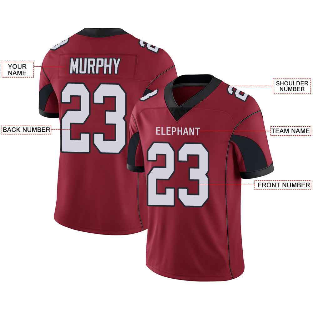 Custom Arizona Cardinal Stitched American Football Jerseys Personalize Birthday Gifts Red Jersey