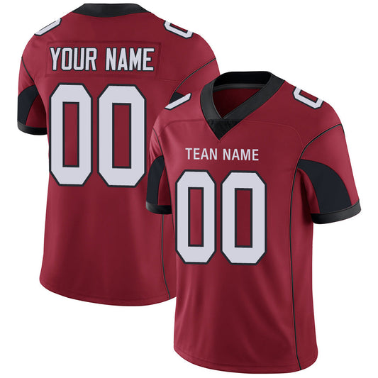 Custom Arizona Cardinal Men's American Red Stitched Football Jerseys