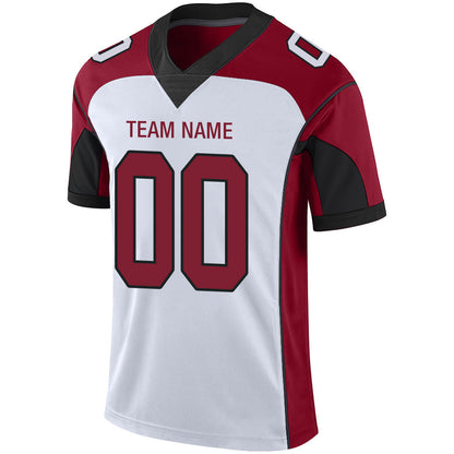 Custom Arizona Cardinal Men's American White Stitched Football Jerseys