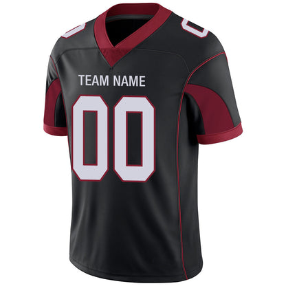 Custom Arizona Cardinal Men's American Black Stitched Football Jerseys