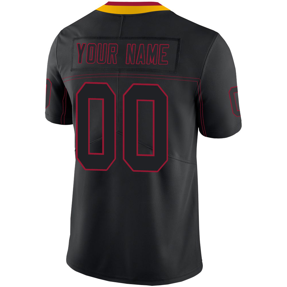 Custom Arizona Cardinal Men's American Black Fashion Stitched Football Jerseys