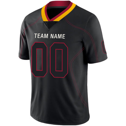 Custom Arizona Cardinal Men's American Black Fashion Stitched Football Jerseys