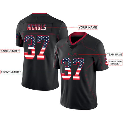 Custom A.Falcon Stitched American Football Jerseys Personalize Birthday Gifts Black Jersey