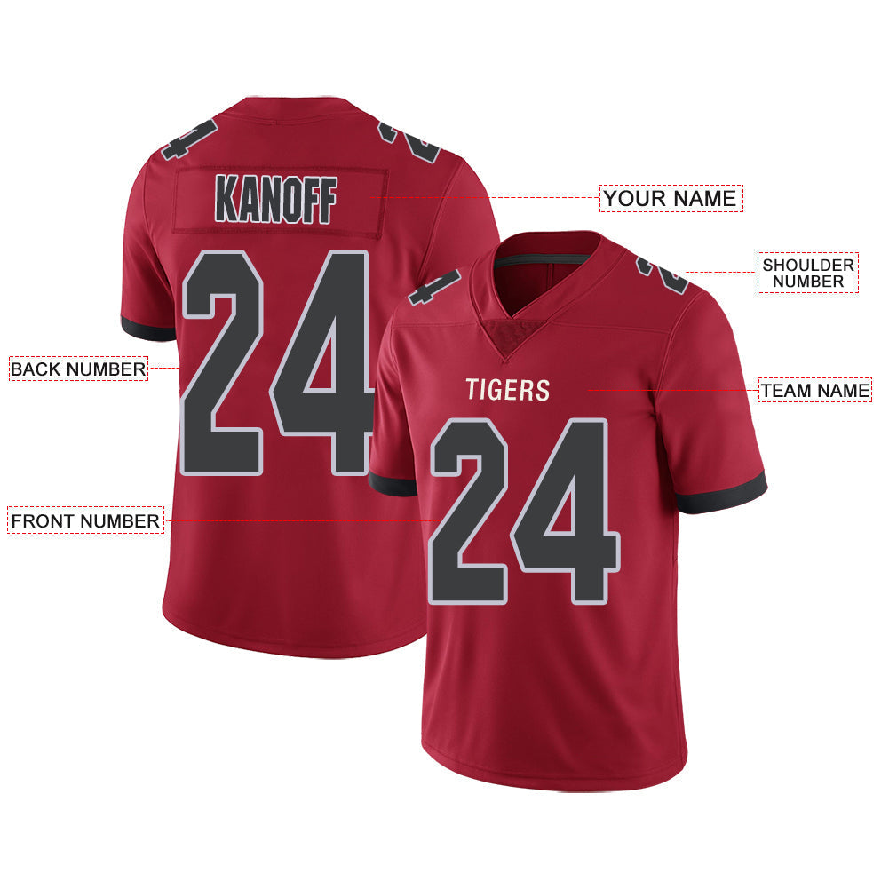 Custom A.Falcon Stitched American Football Jerseys Personalize Birthday Gifts Red Jersey