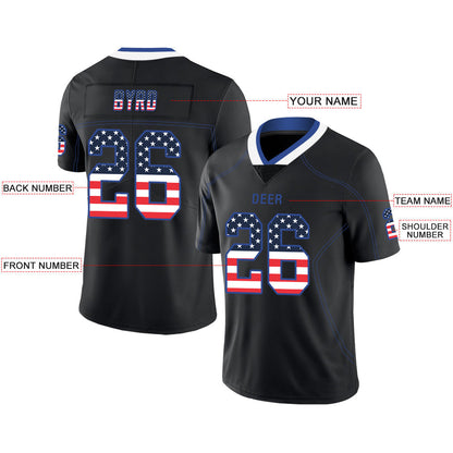 Custom Buffalo  Bills Stitched American Football Jerseys Personalize Birthday Gifts Black Jersey