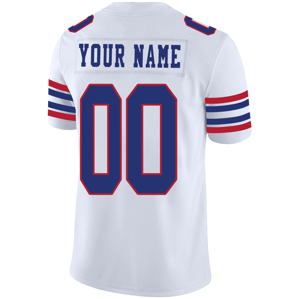 Custom Buffalo  Bills Stitched American Jerseys Personalize Birthday Gifts White Football Jerseys