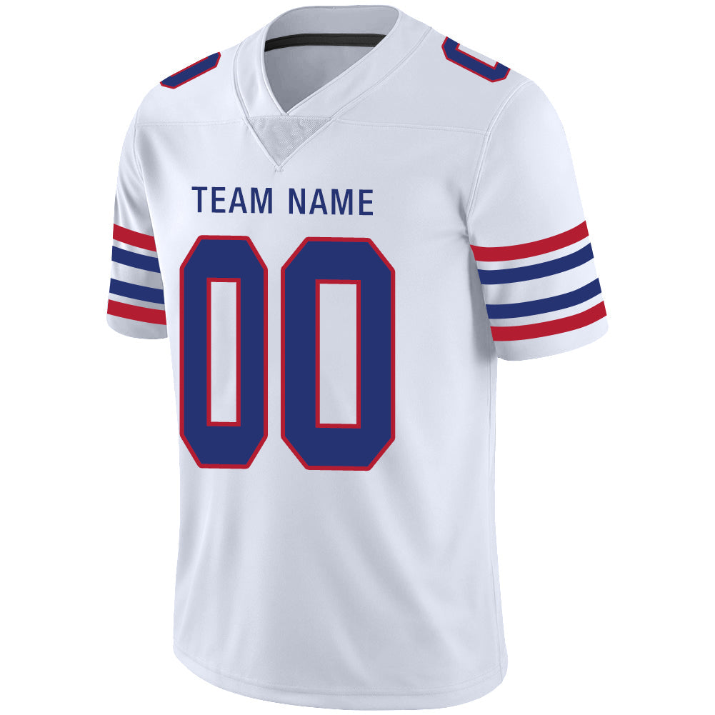 Custom Buffalo  Bills Stitched American Jerseys Personalize Birthday Gifts White Football Jerseys