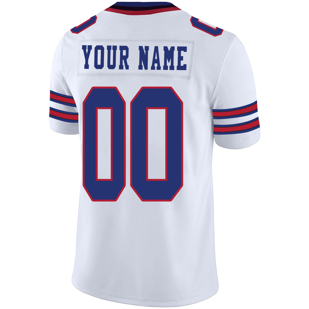 Custom Buffalo  Bills Football Stitched American Jerseys Personalize Birthday Gifts White Jersey