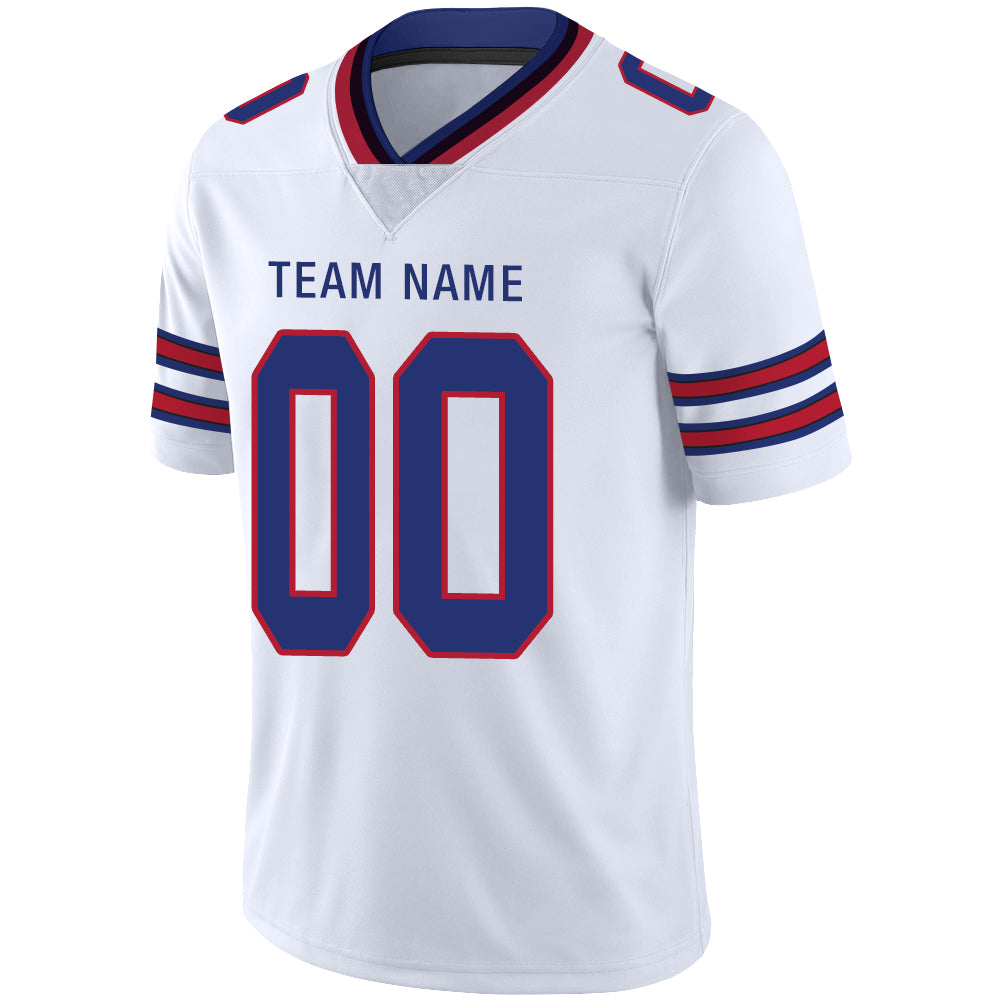 Custom Buffalo  Bills Football Stitched American Jerseys Personalize Birthday Gifts White Jersey