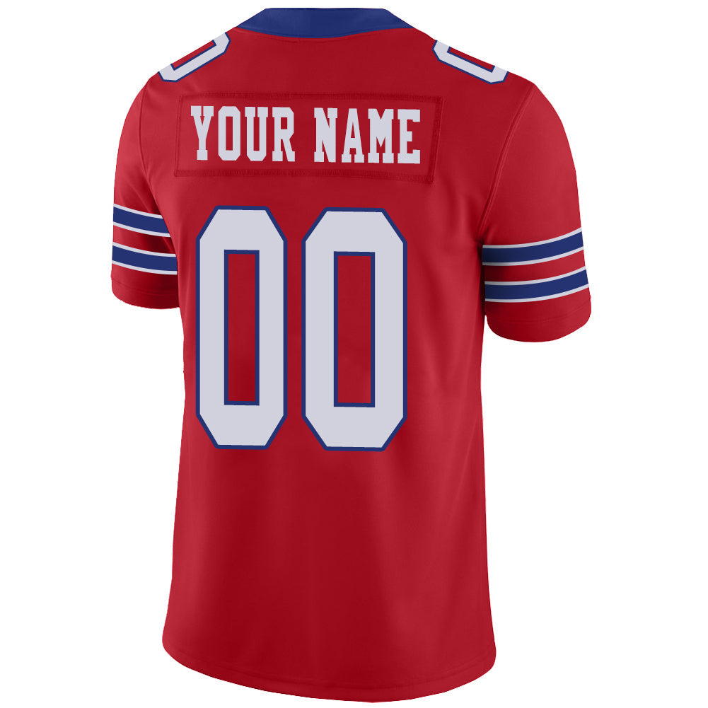 Custom Buffalo  Bills Stitched American Football Jerseys Personalize Birthday Gifts Red Jersey