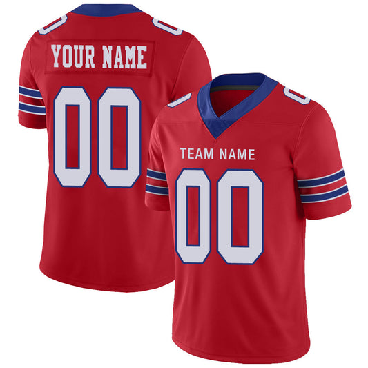 Custom Buffalo  Bills Stitched American Football Jerseys Personalize Birthday Gifts Red Jersey