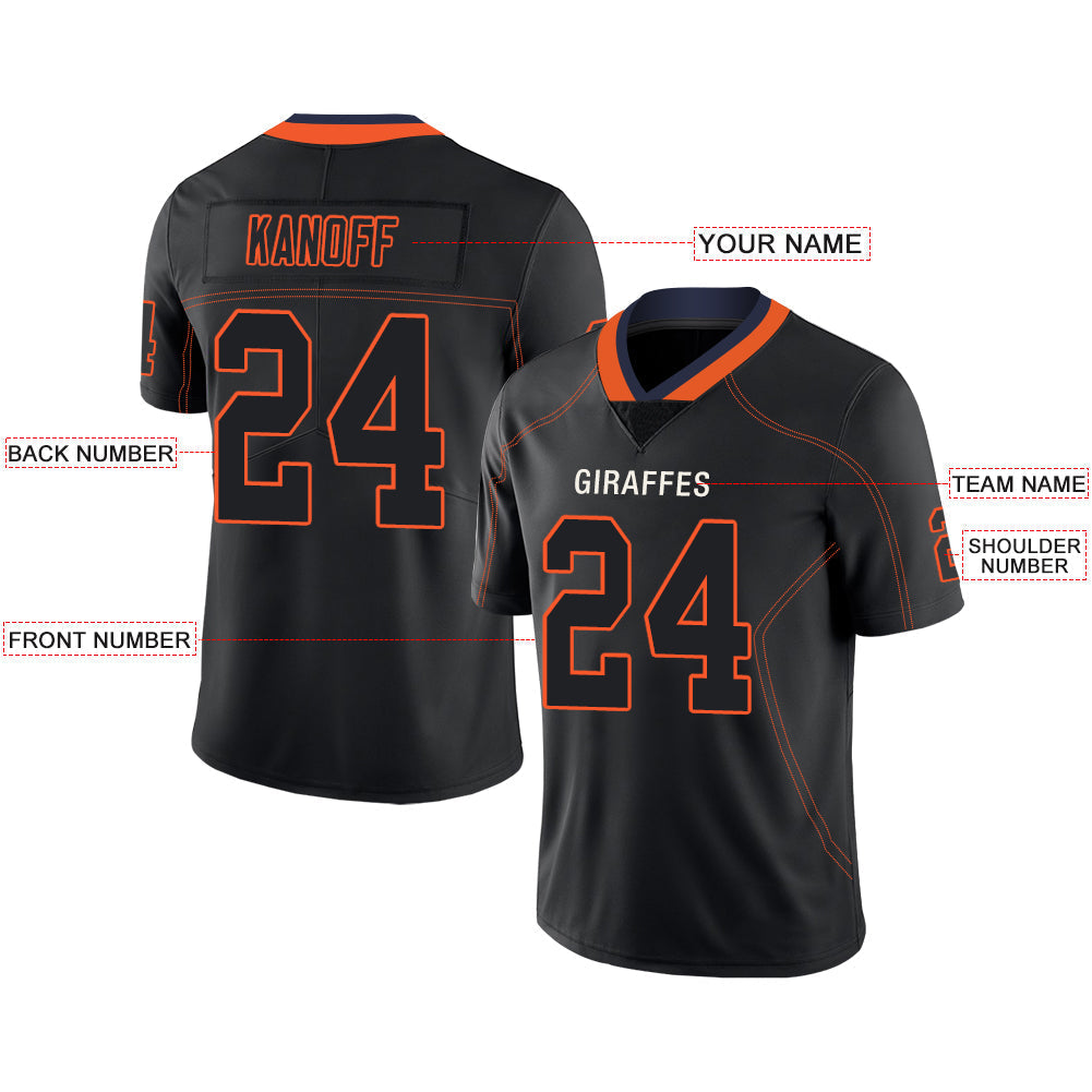 Custom C.Bear Stitched American Football Jerseys Personalize Birthday Gifts Black Jersey