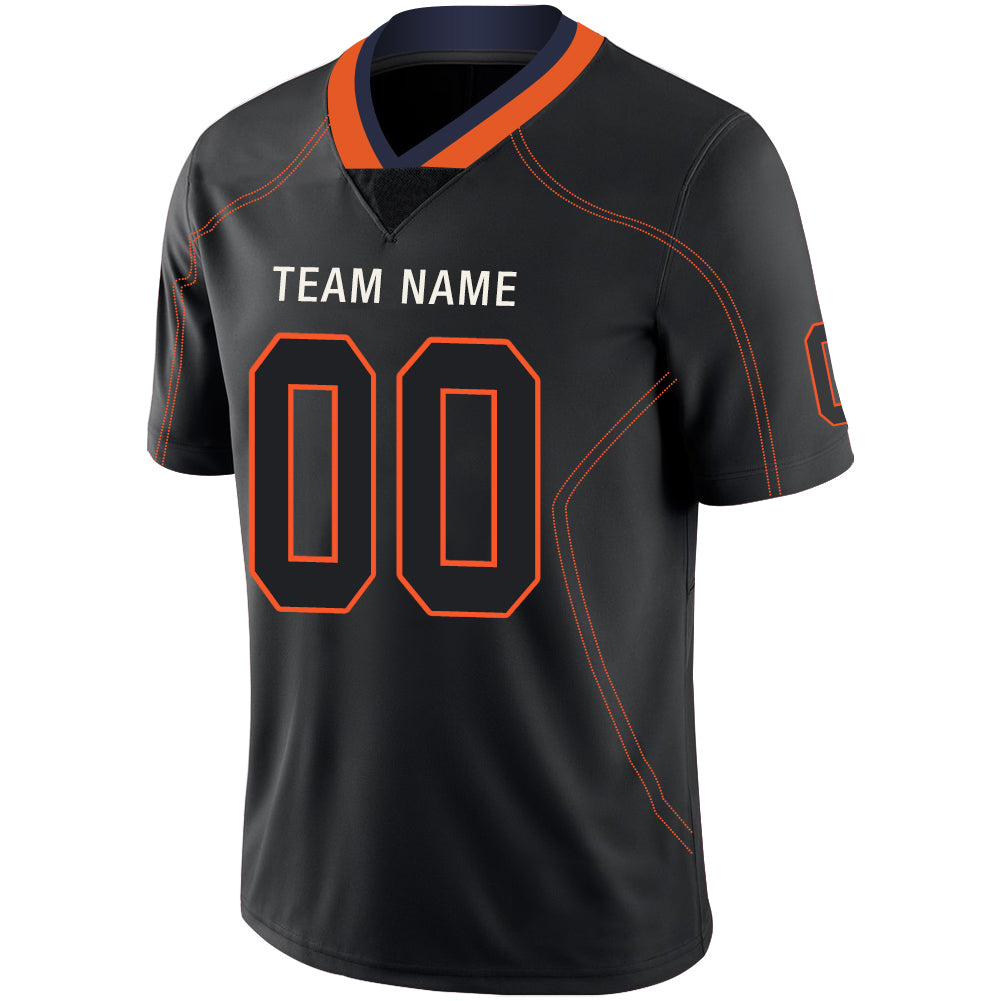 Custom C.Bear Stitched American Football Jerseys Personalize Birthday Gifts Black Jersey