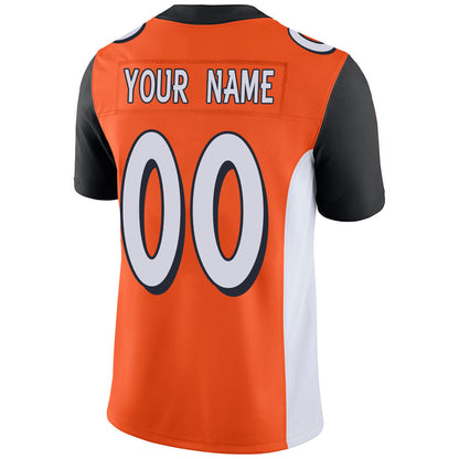 Custom C.Bengal Stitched American Football Jerseys Personalize Birthday Gifts Orange Jersey