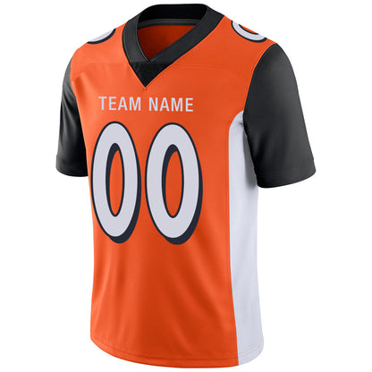 Custom C.Bengal Stitched American Football Jerseys Personalize Birthday Gifts Orange Jersey