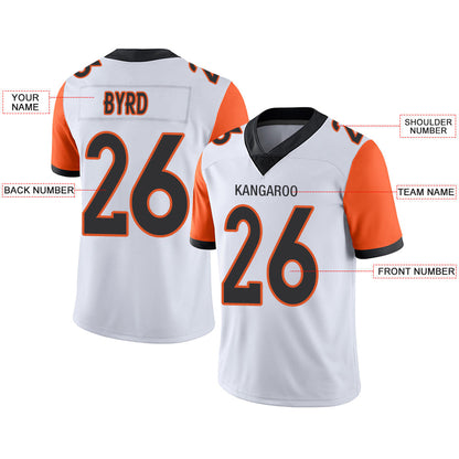 Custom C.Bengal Stitched American Football Jerseys Personalize Birthday Gifts White Jersey