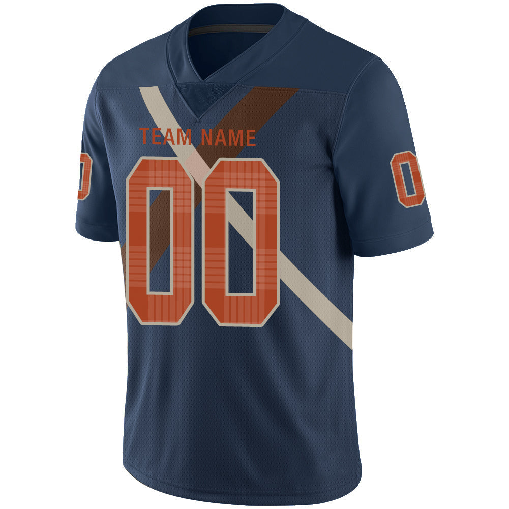 Custom C.Bengal Stitched American Football Jerseys Personalize Birthday Gifts Navy Jersey