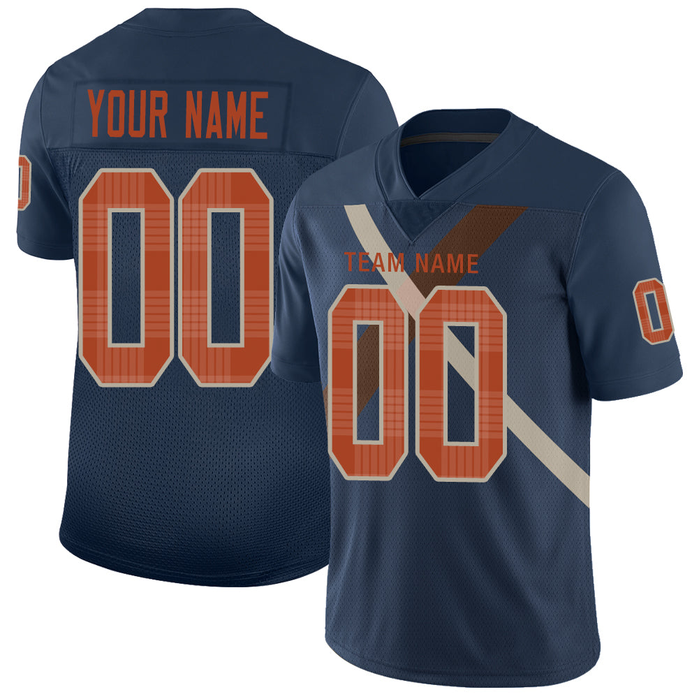 Custom C.Bengal Stitched American Football Jerseys Personalize Birthday Gifts Navy Jersey