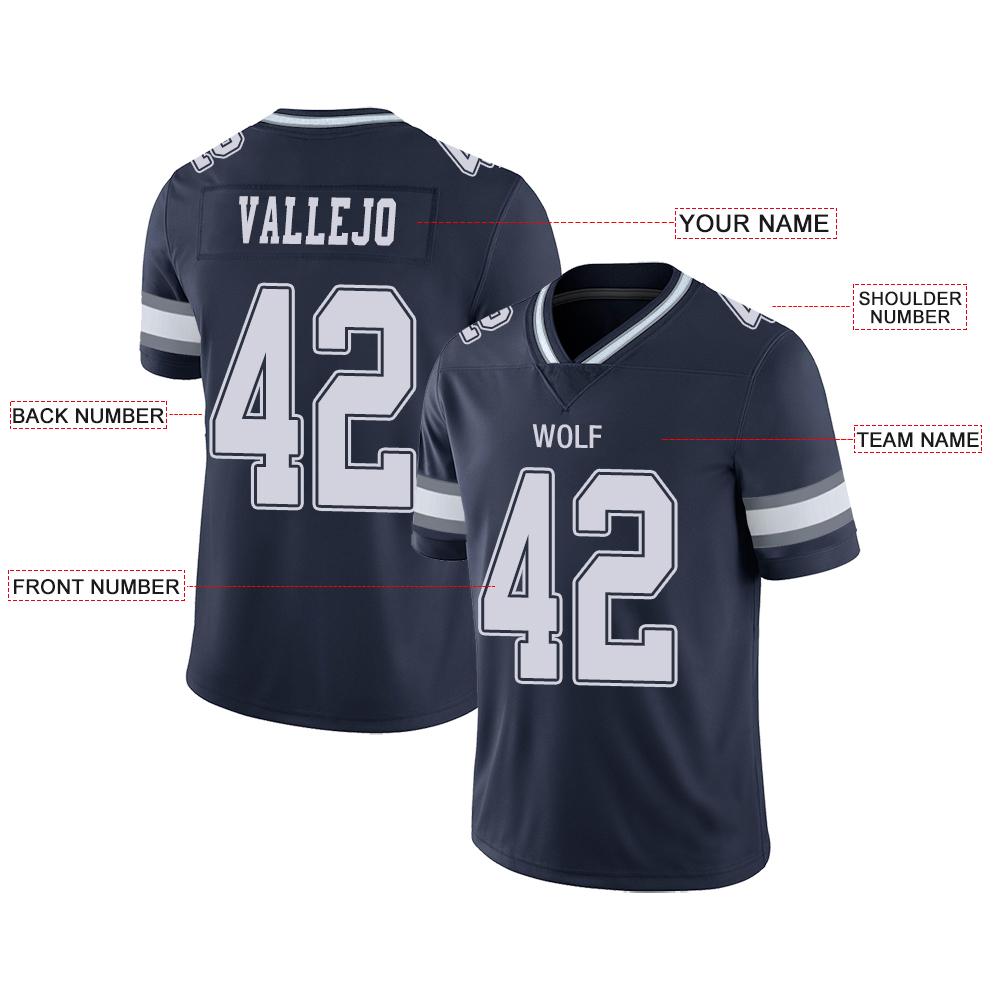 Custom Dallas Cowboys American Men's Youth And Women Stitched Navy Football Jerseys Personalize Birthday Gifts Jerseys