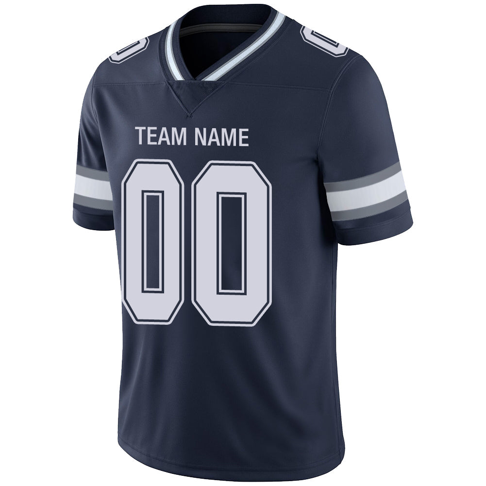 Custom Dallas Cowboys Stitched American Football Jerseys Personalize Birthday Gifts Navy Jersey