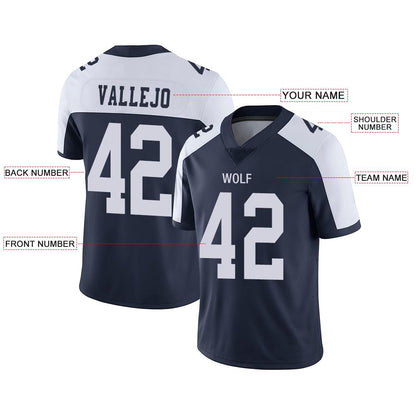 Custom Dallas Cowboys American Men's Youth And Women Stitched Navy Football Jerseys Personalize Birthday Gifts Jerseys