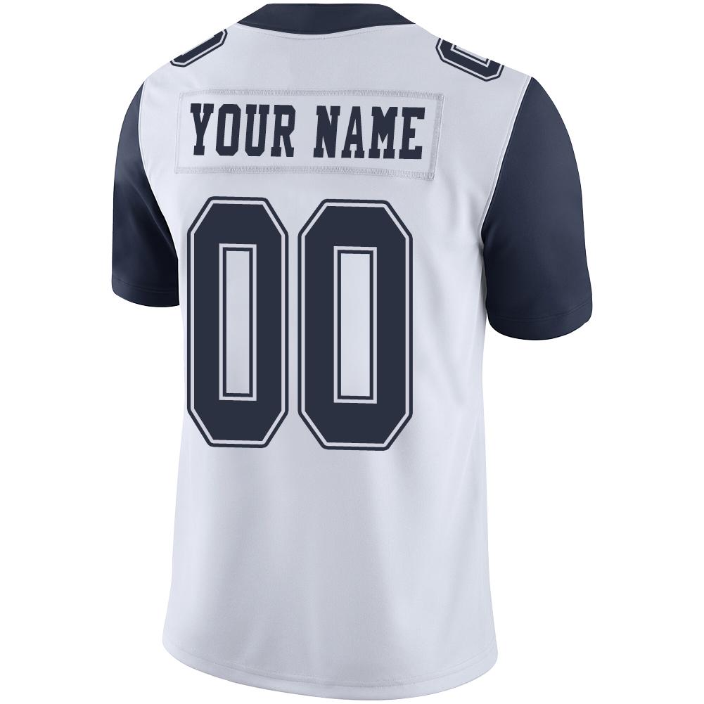 Custom Dallas Cowboys American Men's Youth And Women Stitched White Football Jersey Personalize Birthday Gifts Jerseys