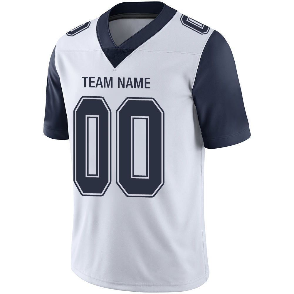 Custom Dallas Cowboys Stitched American Football Jerseys Personalize Birthday Gifts White Jersey