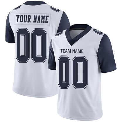 Custom Dallas Cowboys Stitched American Football Jerseys Personalize Birthday Gifts White Jersey