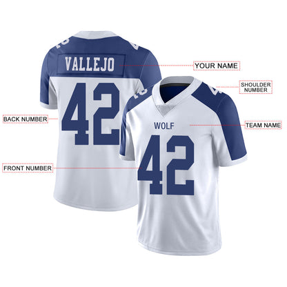 Custom Dallas Cowboys Stitched American Football Jerseys Personalize Birthday Gifts White Jersey