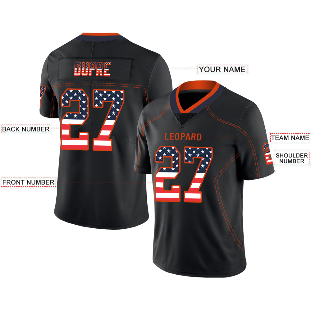 Custom Denver Broncos Stitched American Football Jerseys Personalize Birthday Gifts Black Jersey