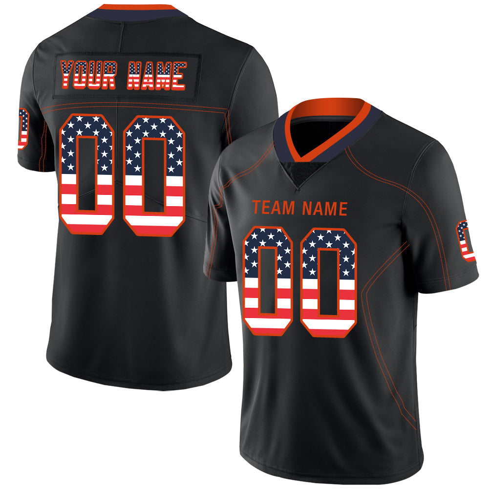 Custom Denver Broncos Stitched American Football Jerseys Personalize Birthday Gifts Black Jersey