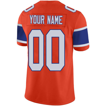 Custom Denver Broncos Stitched American Football Jerseys Orange Personalize Birthday Gifts  Jersey