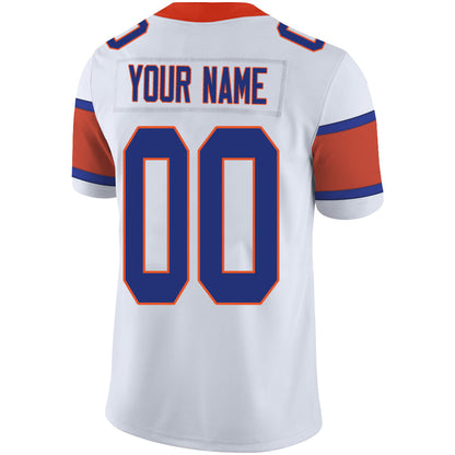 Custom Denver Broncos Stitched American Football Jerseys Personalize Birthday Gifts White Jersey