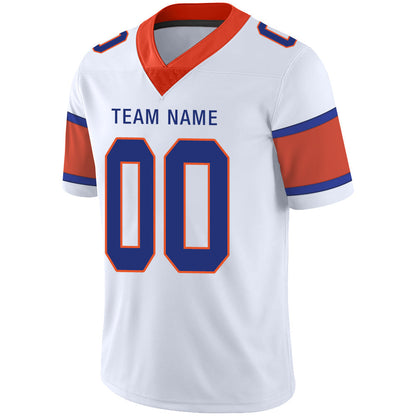 Custom Denver Broncos Stitched American Football Jerseys Personalize Birthday Gifts White Jersey