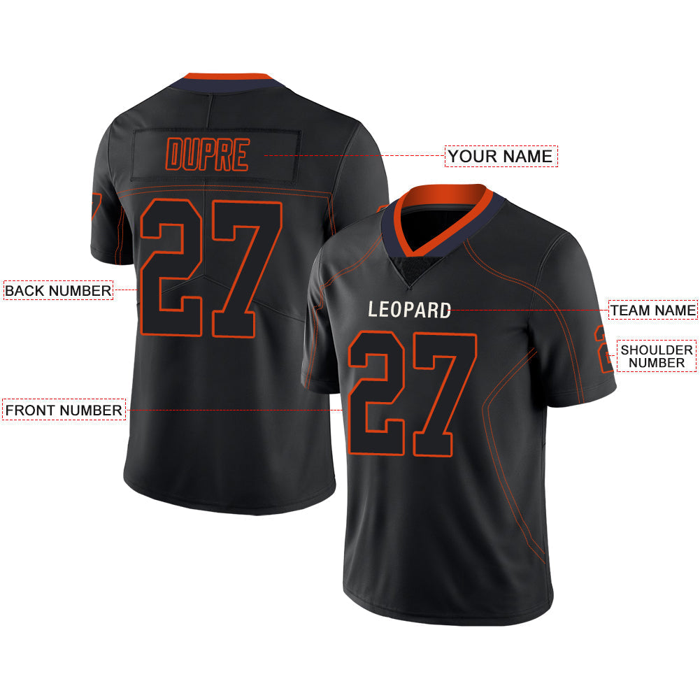 Custom Denver Broncos Stitched American Football Jerseys Personalize Birthday Gifts Black Jersey