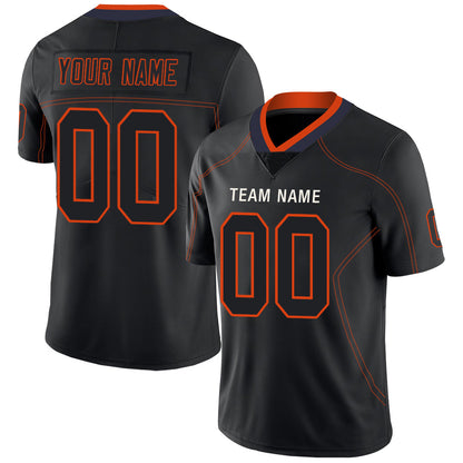 Custom Denver Broncos Stitched American Football Jerseys Personalize Birthday Gifts Black Jersey