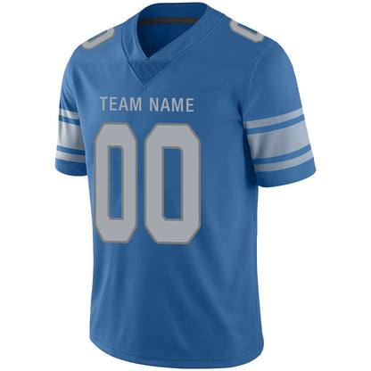 Custom Detroit Lions Stitched American Football Jerseys Personalize Birthday Gifts Blue Jersey