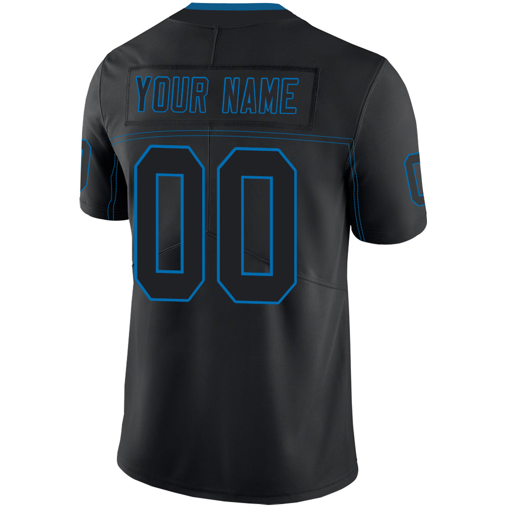 Custom Detroit Lions Stitched American Football Jerseys Personalize Birthday Gifts Black Jersey