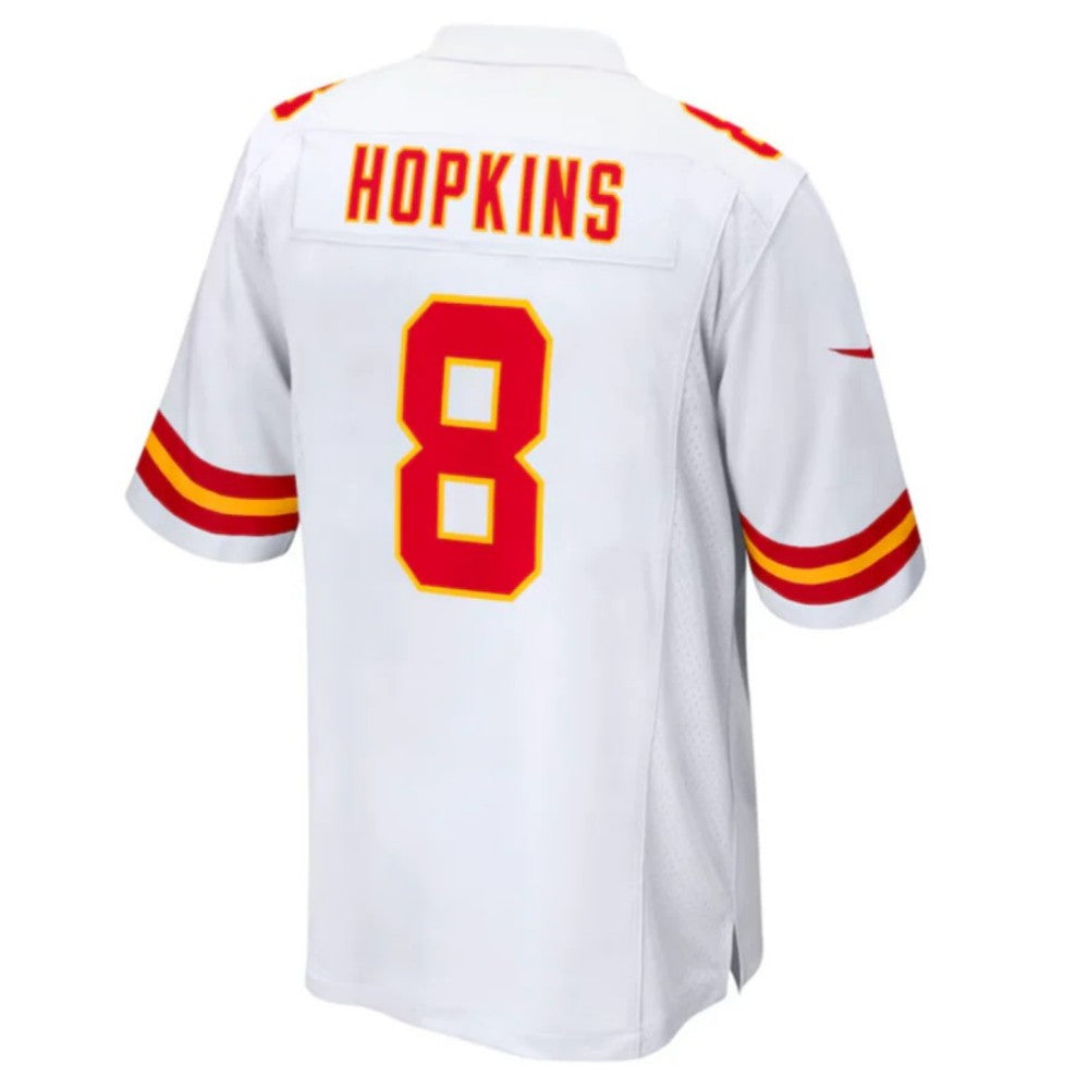 Kansas CityChiefs #8 DeAndre Hopkins White Game Player Jersey Stitched American Football Jerseys