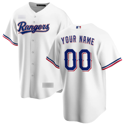 Texas Rangers White Home Team Jersey