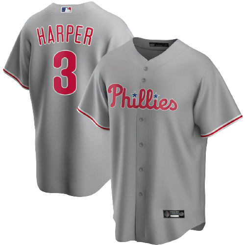 Philadelphia Phillies Gray Road Team Jersey