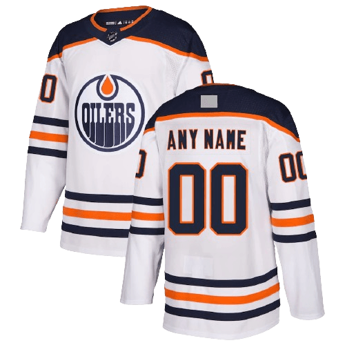 Edmonton Oilers Away White Team Jersey