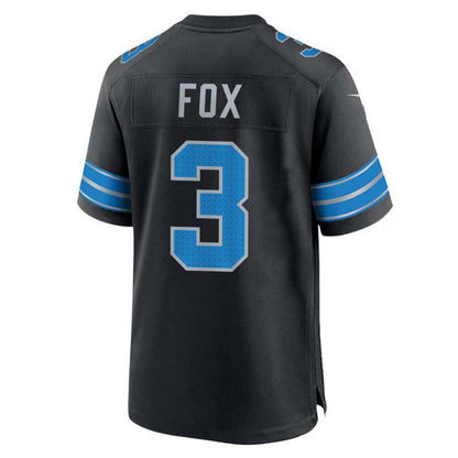 Detroit Lions #3 Jack Fox Black Alternate Game American Football Jerseys