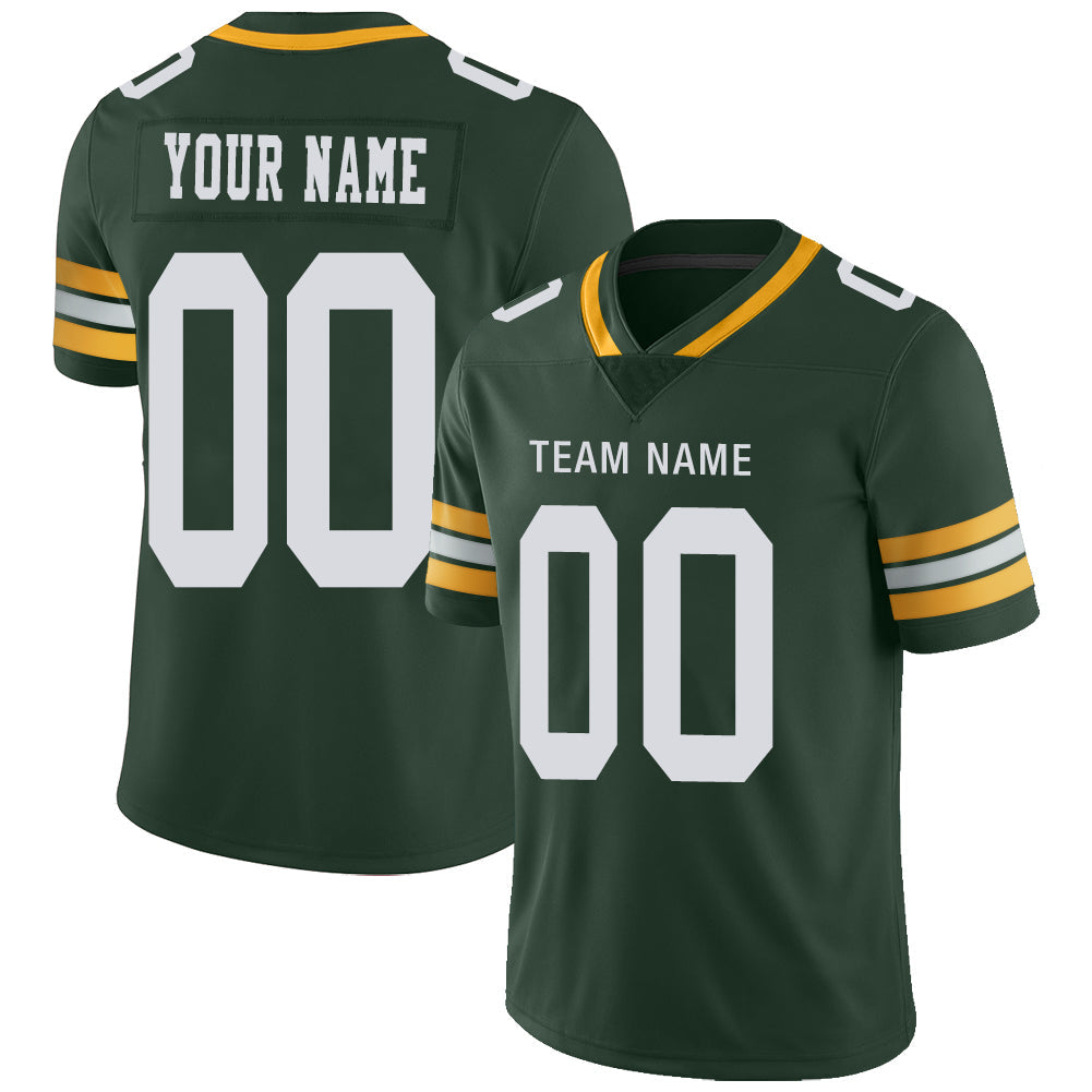 Custom Green Bay PackersPackers Stitched American Football Jerseys Personalize Birthday Gifts Green Jersey