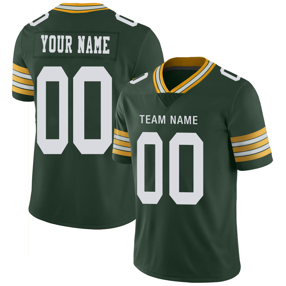 Custom Green Bay PackersPackers Stitched American Football Jerseys Personalize Birthday Gifts Green Jersey