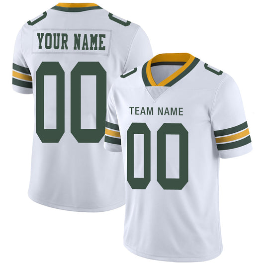 Custom Green Bay PackersPackers Stitched American Football Jerseys Personalize Birthday Gifts White Jersey