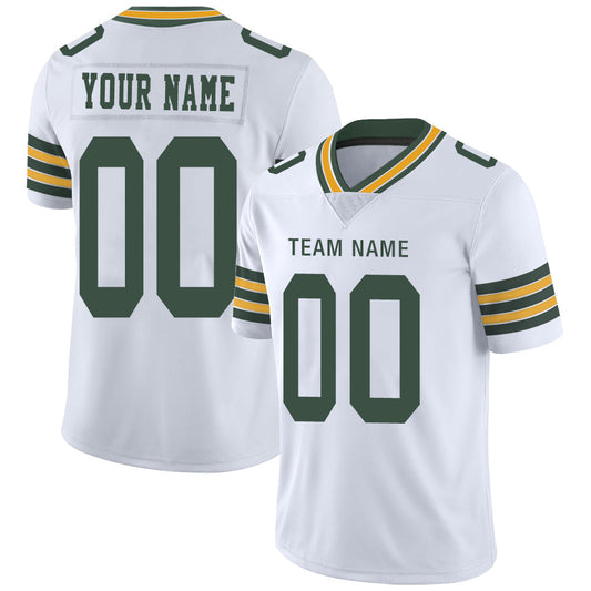 Custom Green Bay PackersPackers Stitched American Football Jerseys Personalize Birthday Gifts White Jersey