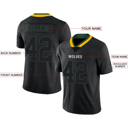 Custom Green Bay PackersPackers Stitched American Football Jerseys Personalize Birthday Gifts Black Jersey