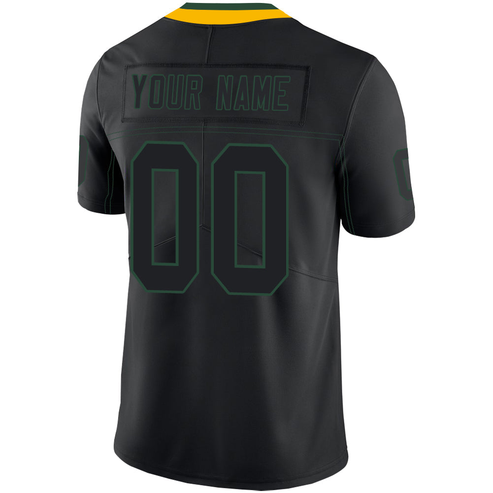 Custom Green Bay PackersPackers Stitched American Football Jerseys Personalize Birthday Gifts Black Jersey